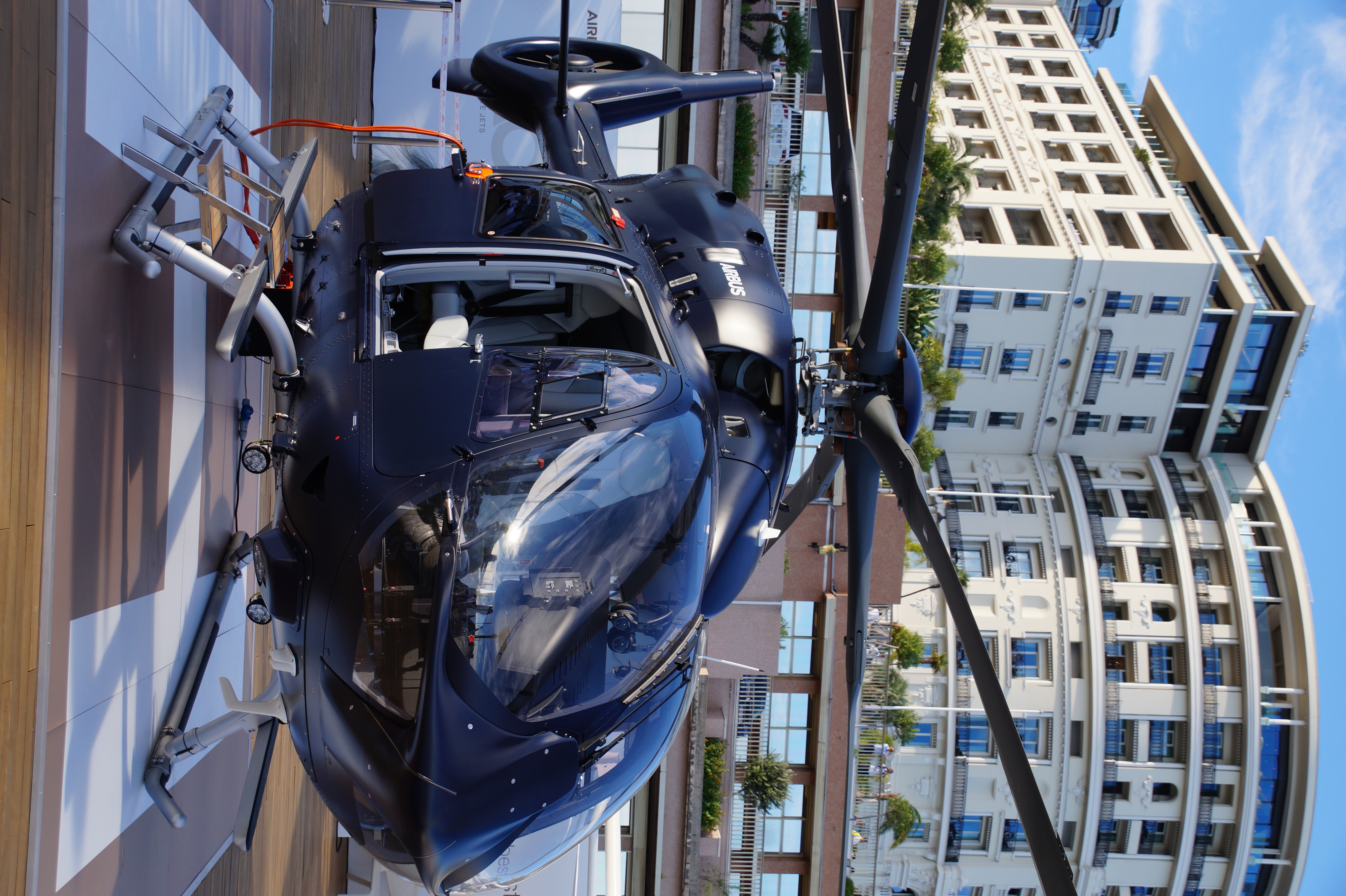 helicopters above yachts